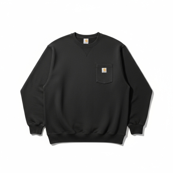 Carhartt Other - Carhartt Black Crewneck Sweatshirt with Logo